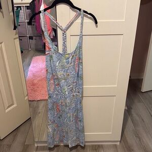 Lilly Pulitzer Blue and Multicolor Dress Nauti
